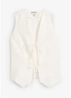 Blusetopp i 100% lin, bonprix