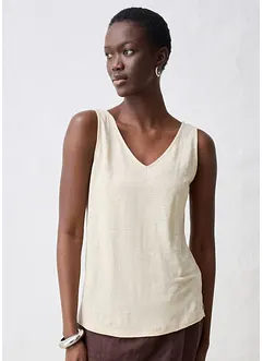 Singlet i lin, bonprix