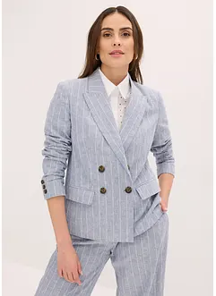 Blazer med lin, bonprix