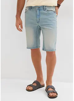 Bermudashorts i denim med stretch og forsterket skritt, Regular Fit, bonprix