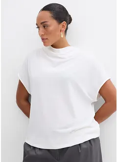 Trikotbluse i strukturert krepp, bonprix