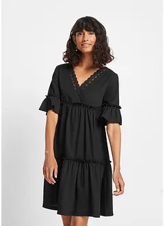 Kjole med hullbroderi, bonprix