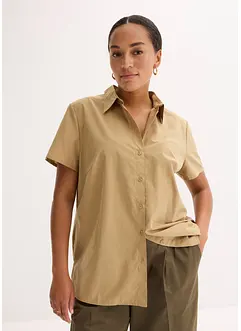 Kortermet bluse i poplin, bonprix