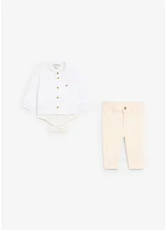 Body med krage og chinos (2-delt sett), bonprix