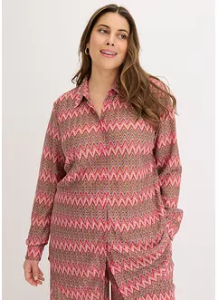 Lang bluse i hekle look, bonprix