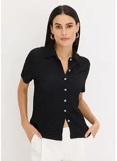Trikotbluse med struktur, bonprix