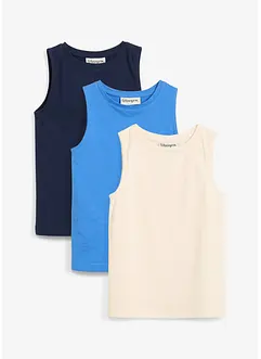 Topp i ren økologisk bomull (3-pack), bonprix