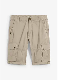 Cargo-bermuda i ren bomull, Regular Fit, bonprix