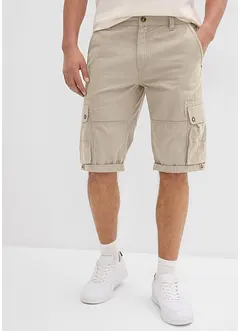 Cargo-bermuda i ren bomull, Regular Fit, bonprix