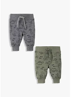 Trikotbukse til baby av økologisk bomull (2-pack), bonprix