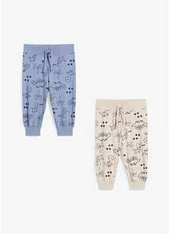 Trikotbukse til baby av økologisk bomull (2-pack), bonprix