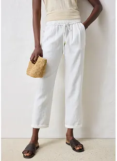 Pull on-bukse i 100% lin, bonprix