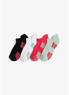 Treningssokker med innside i frotté (4-pack), bonprix