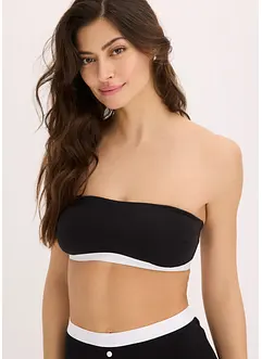 Bandeau-BH med økologisk bomull (2-pack), bonprix