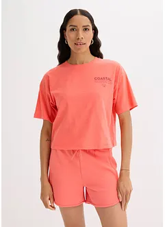 Oversized topp i 100% økologisk bomull, bonprix