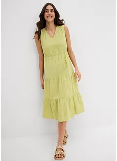 Kjole i myk musselin, bonprix