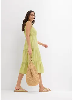 Kjole i myk musselin, bonprix