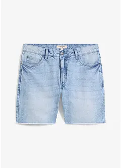 Denimshorts med stretch og råkanter, Relaxed Fit, bonprix