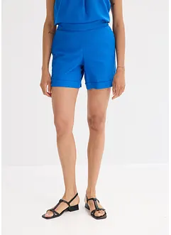 Pull on-shorts i lett linmiks, bonprix
