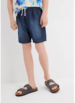 Pull on-shorts i denim i økologisk bomull, Regular Fit, bonprix