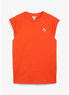 Ermeløs sweatshirt i 100% bomull, bonprix