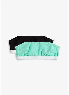 Bandeau-BH med økologisk bomull (2-pack), bonprix