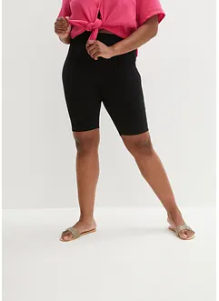 High Waist-sykkelbukse av ribbet jersey, bonprix