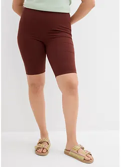 High Waist-sykkelbukse av ribbet jersey, bonprix