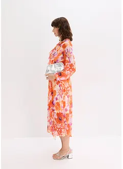 Chiffonkjole med volanger, bonprix