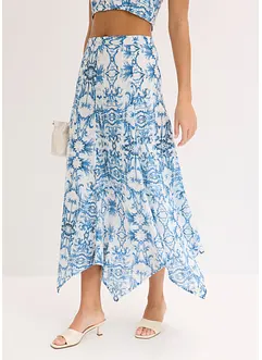 Skjørt med snipper i falden, bonprix