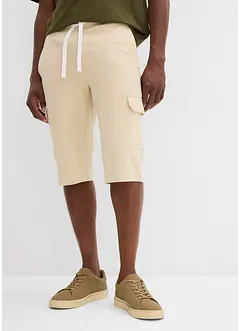 Cargo-bermudashorts i trikot i 100% økologisk bomull, bonprix