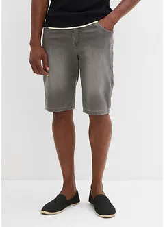 Bermudashorts i sweat-denim look med komfortsnitt, Regular Fit, bonprix