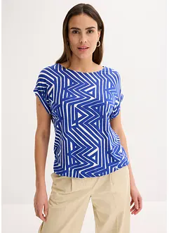 Oversized topp med trykt mønster, bonprix