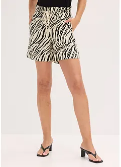 Paperbag-shorts med snøring, bonprix
