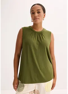 Blusetopp i jersey, bonprix