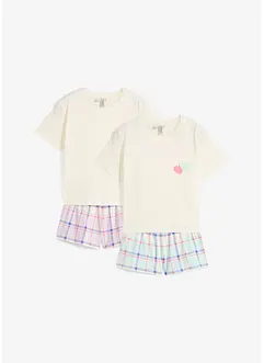 Pyjamas i 100% økologisk bomull (4-delt sett), bonprix
