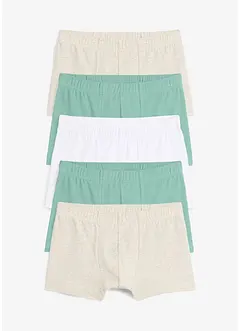 Boksershorts med myk økologisk bomull (5-pack), bonprix