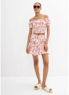 Carmenbluse av 100% bomull, bonprix