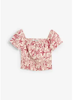 Carmenbluse av 100% bomull, bonprix