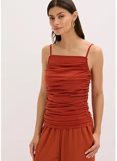 Singlet med rynkinger, bonprix