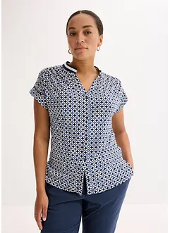 Trikotbluse med trykk, bonprix