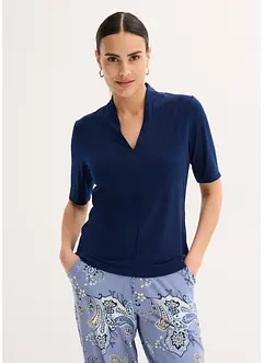 Topp med elegant krage, bonprix