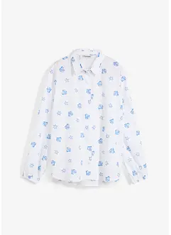 Oversized bluse av ren bomull, bonprix