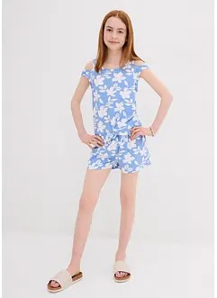 Jerseytopp og shorts (2-delt sett) i 100% økologisk bomull, bonprix