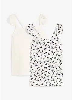 Topp (2-pack) i 100% økologisk bomull, bonprix