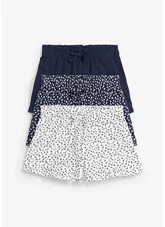 Jerseyshorts i 100% økologisk bomull (3-pack), bonprix