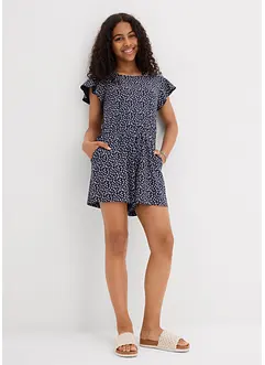 Jersey jumpsuit i økologisk bomull med elastan, bonprix