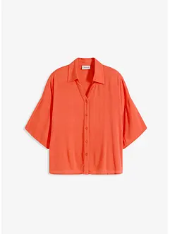 Kort strandbluse i lett viskose, bonprix
