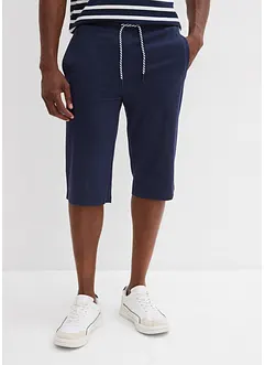 Lang jerseyshorts i 100% økologisk bomull (2-pack), bonprix