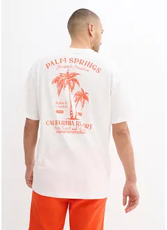 T-skjorte med trykk på ryggen, Loose Fit, bonprix